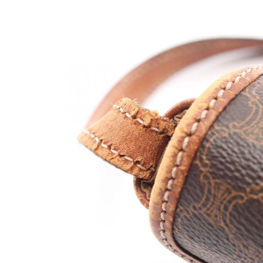 CELINE Macadam Coated Canvas Shoulder Bag - Picture 5 of 9